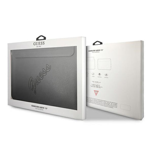 Guess Saffiano Script cover for a 13" laptop - black