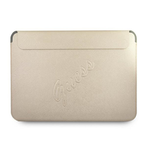 Guess Saffiano Script case for a 13" laptop - gold