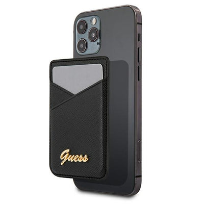 Guess Saffiano MagSafe Wallet - Black