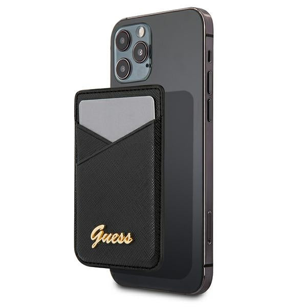 Guess Saffiano MagSafe Wallet - Black