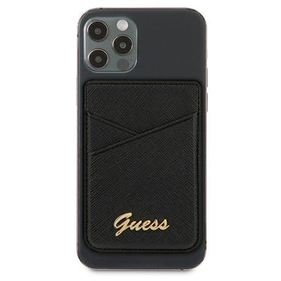 Guess Saffiano MagSafe Wallet - Black