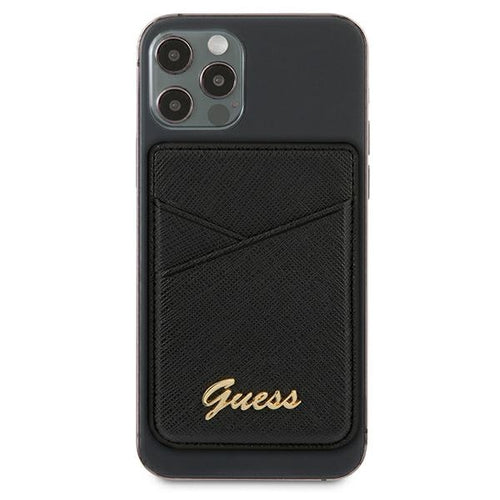 Guess Saffiano MagSafe Wallet - Black