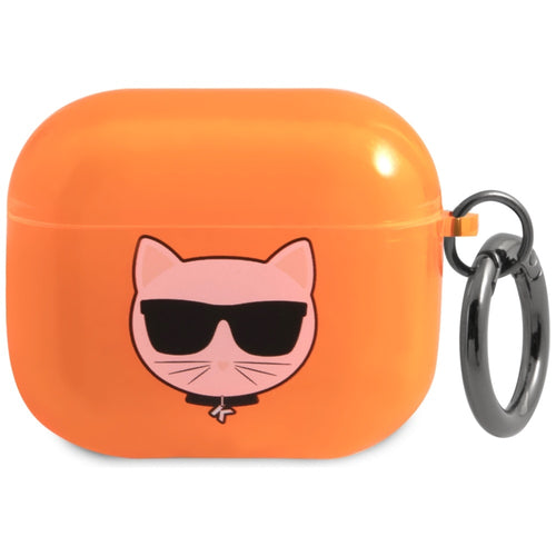 Karl Lagerfeld Choupette case for AirPods 3 - orange