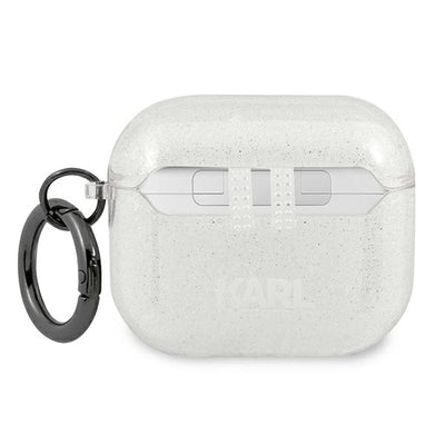 Karl Lagerfeld Glitter Choupette case for AirPods 3 - silver
