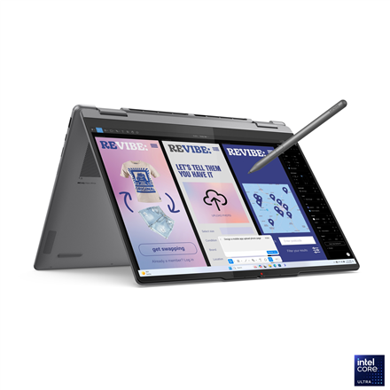Lenovo Yoga 7 2-in-1 14ILL10 | Luna Grey | 14 " | OLED | Touchscreen | WUXGA | 1920 x 1200 pixels | Intel Core Ultra 7 |