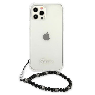 Guess GUHCP12MKPSBK iPhone 12/12 Pro 6.1" Transparent hardcase Black Pearl