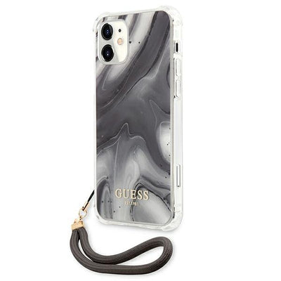 Guess GUHCP12SKSMAGR iPhone 12 mini 5.4" grey/grey hardcase Marble Collection