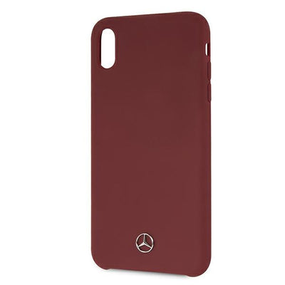 Mercedes Silicone Line Case for iPhone Xs Max - Red