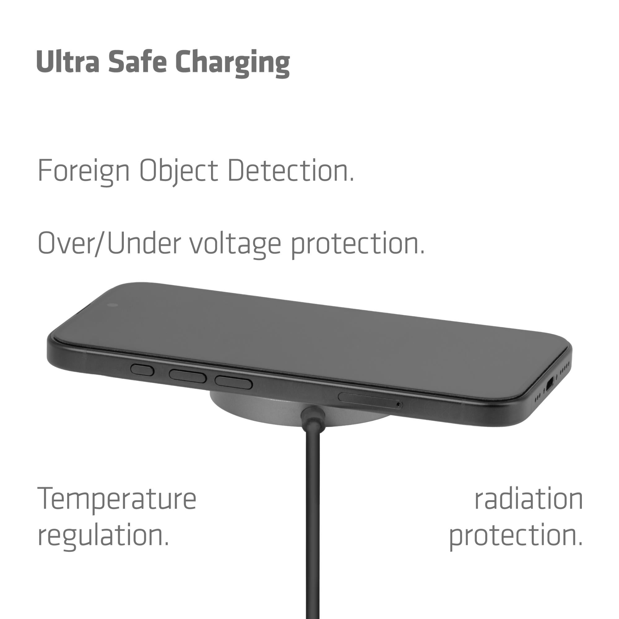 MOBILE CHARGER QI2 MAGSAFE/25W BLACK CAC-3027 CLUB3D