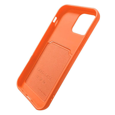 Card Case Silicone Wallet Case with Card Slot Documents for Samsung Galaxy A22 4G Navy Blue — Hurtel