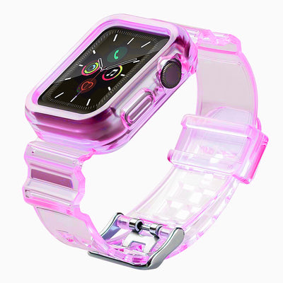 Silicone Band Strap Bracelet Case Strap Light Set for Apple Watch 42mm - Red — Hurtel
