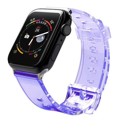 Silicone Strap Bracelet Bracelet Strap Light for Apple Watch 42 / 44 mm - Purple — Hurtel