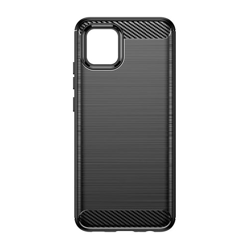 Carbon Case Flexible Cover Case for Samsung A03S EU (166.5) black — Hurtel