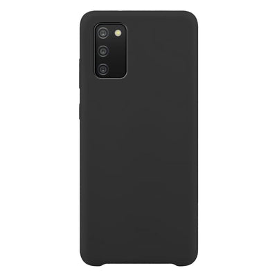 Silicone Case Soft Flexible Rubber Cover for Samsung Galaxy A03s black — Hurtel