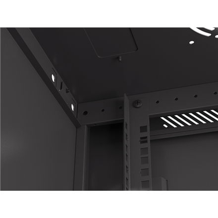 Lanberg | Rack cabinet 19" wall-mount 12U/600x450 with perforated door (flat pack) | WF01-6412-23B | Black