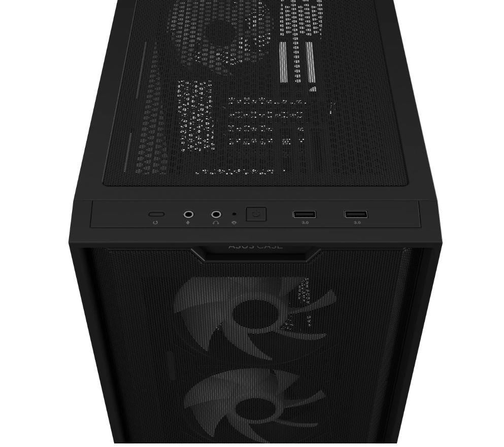 Case ASUS A21 PLUS MidiTower Case product features Transparent panel Not included MicroATX MiniITX Colour Black A21PLUSTGARGBBLACK
