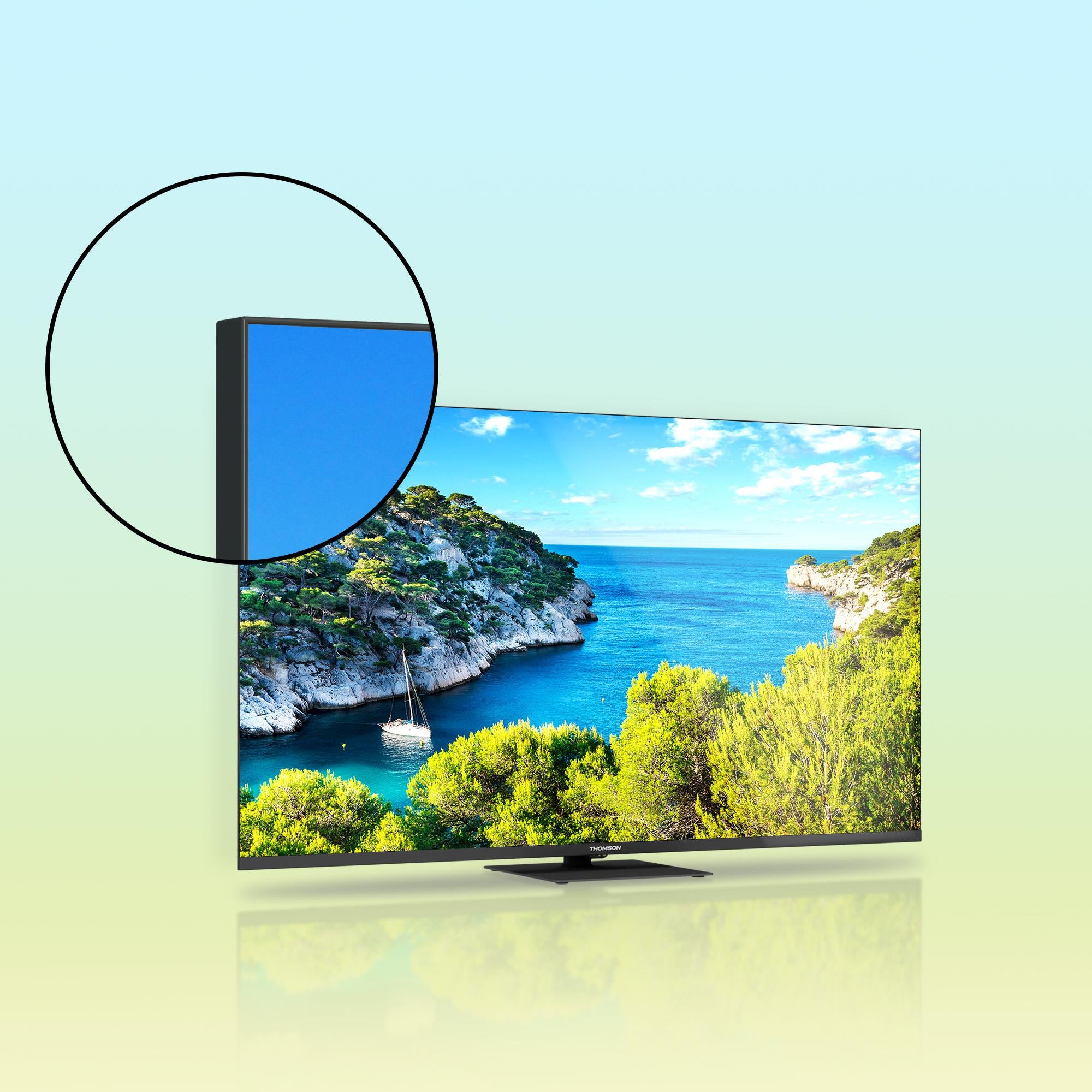 TV Set THOMSON 55" 4K/Smart 3840x2160 Wireless LAN Bluetooth Google TV Black 55UG5C14