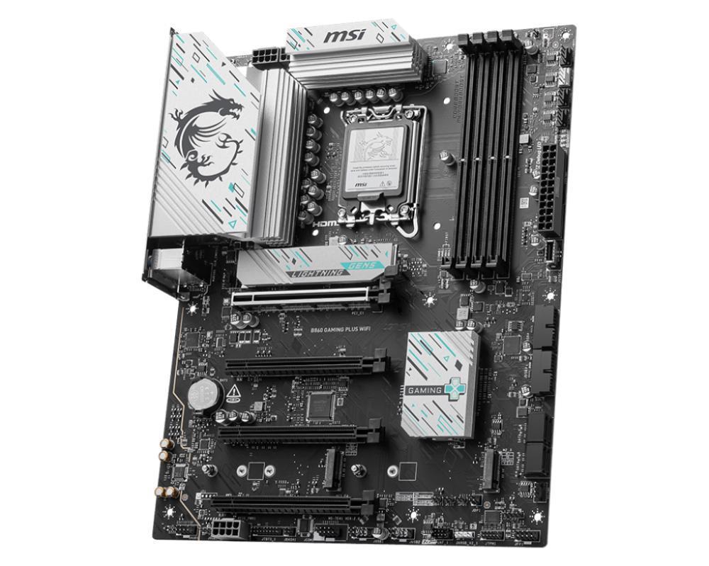 Mainboard MSI Intel B860 Express LGA1851 Memory DDR5 Memory slots 4 B860GAMINGPLUSWIFI