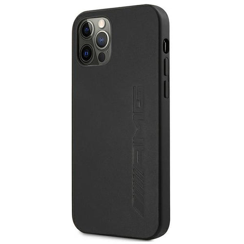 AMG Leather Hot Stamped Case for iPhone 12 Pro Max - Black — Mercedes