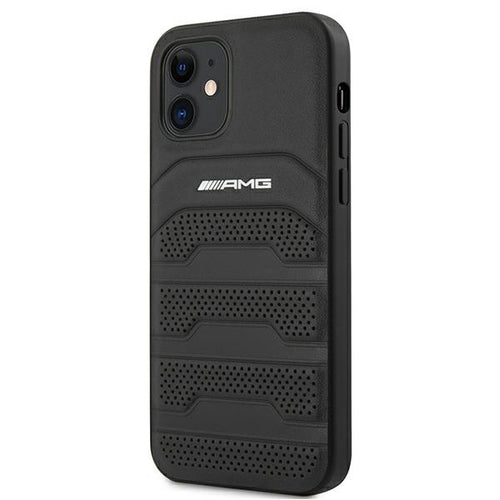 AMG Leather Debossed Lines case for iPhone 12 mini - black — Mercedes