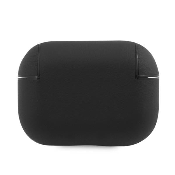 BMW Genuine Leather Silver Logo AirPods Pro Case - Black