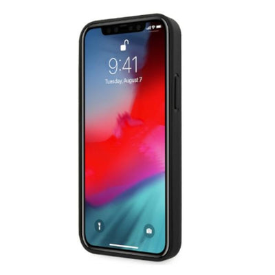 Ferrari FESAXHCP12LBK iPhone 12 Pro Max 6.7&quot; black/black hardcase On Track Carbon Stripe