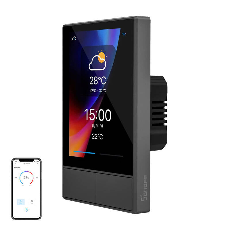 Smart WiFi control panel SONOFF NSPanel (black, 120mm) - Image 1