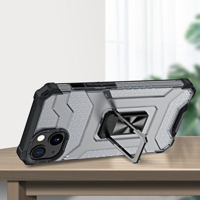 Crystal Ring Case Kickstand Tough Rugged Cover for iPhone 12 mini black — Hurtel
