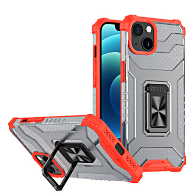 Crystal Ring Case Kickstand Tough Rugged Cover for iPhone 12 mini red — Hurtel
