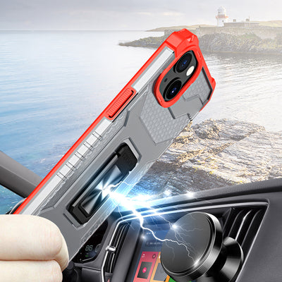 Crystal Ring Case Kickstand Tough Rugged Cover for iPhone 12 mini red — Hurtel