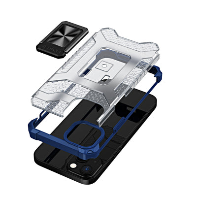 Crystal Ring Case Kickstand Tough Rugged Cover for iPhone 12 mini blue — Hurtel