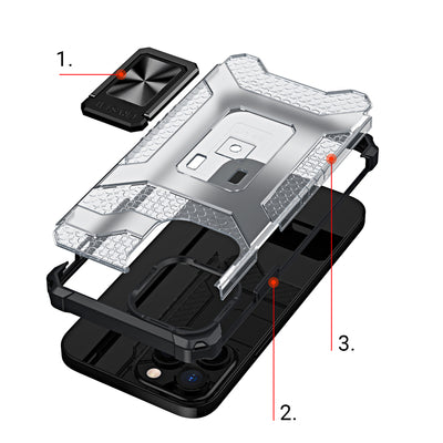 Crystal Ring Case Kickstand Tough Rugged Cover for iPhone 12 Pro blue — Hurtel