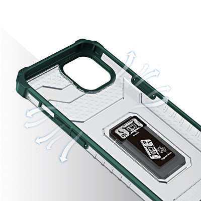 Crystal Ring Case Kickstand Tough Rugged Cover for iPhone 13 mini green — Hurtel