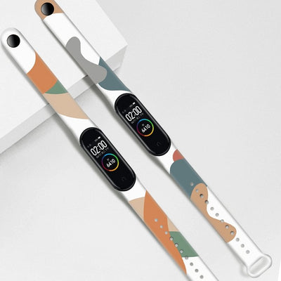 Strap Moro band for Xiaomi Mi Band 5 / 6 silicone strap watch bracelet pattern 6 — Hurtel