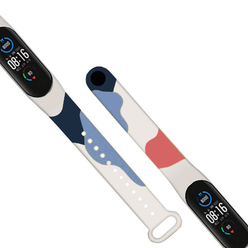 Strap Moro band for Xiaomi Mi Band 5 / 6 silicone strap bracelet watch pattern 10 — Hurtel