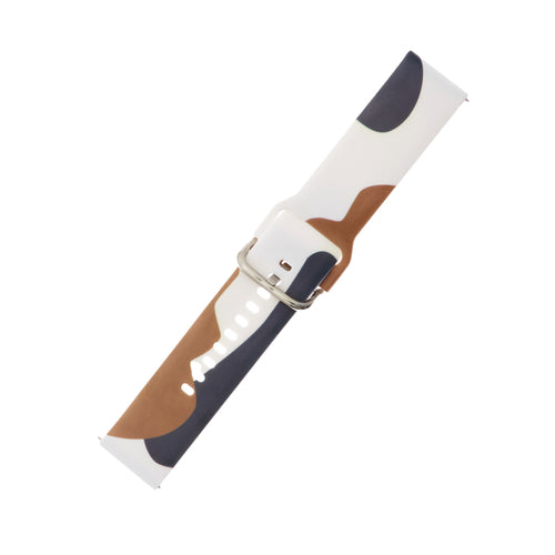 Strap Moro for Samsung Galaxy Watch 40 / 41 / 42 / 43 / 44 mm silicone bracelet watch band - pattern 1 — Hurtel