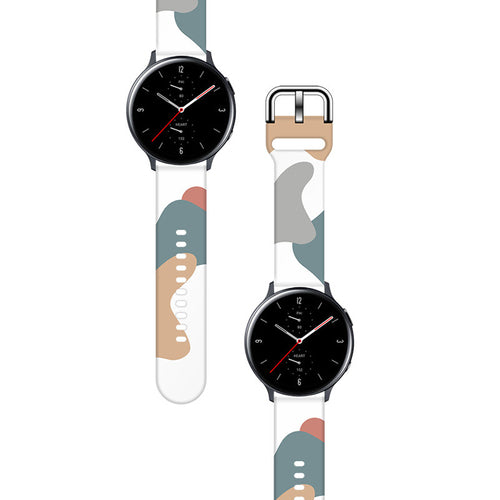 Strap Moro for Samsung Galaxy Watch 40 / 41 / 42 / 43 / 44 mm silicone bracelet watch band - pattern 2 — Hurtel