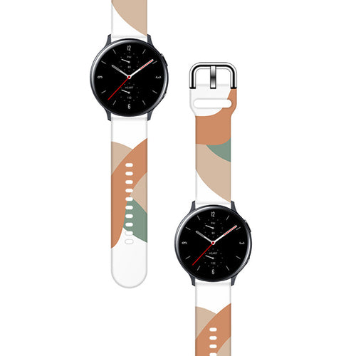 Strap Moro for Samsung Galaxy Watch 40 / 41 / 42 / 43 / 44 mm silicone bracelet watch band - pattern 3 — Hurtel