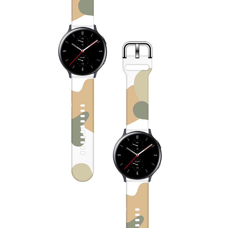Strap Moro for Samsung Galaxy Watch 40 / 41 / 42 / 43 / 44 mm silicone bracelet watch band - pattern 6 — Hurtel