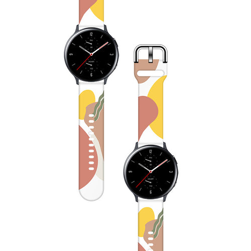 Strap Moro for Samsung Galaxy Watch 40 / 41 / 42 / 43 / 44 mm silicone bracelet watch band - pattern 7 — Hurtel