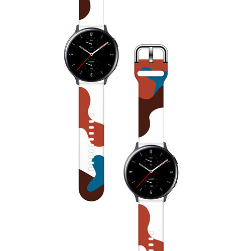 Strap Moro for Samsung Galaxy Watch 40 / 41 / 42 / 43 / 44 mm silicone bracelet watch band - pattern 8 — Hurtel