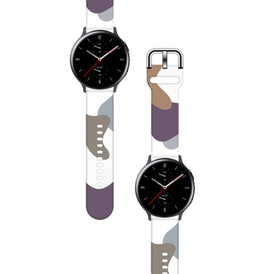 Strap Moro for Samsung Galaxy Watch 40 / 41 / 42 / 43 / 44 mm silicone bracelet watch band - pattern 9 — Hurtel