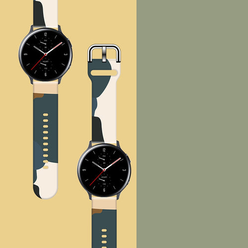 Strap Moro for Samsung Galaxy Watch 40 / 41 / 42 / 43 / 44 mm silicone bracelet watch band - pattern 13 — Hurtel