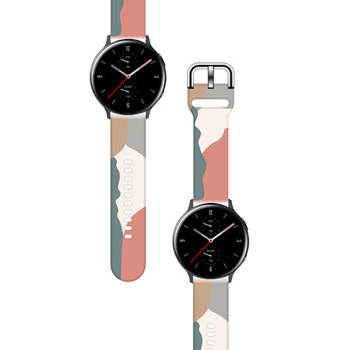 Strap Moro for Samsung Galaxy Watch 40 / 41 / 42 / 43 / 44 mm silicone bracelet watch band - pattern 15 — Hurtel