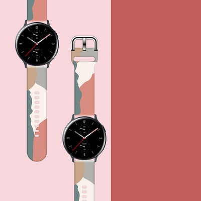 Strap Moro for Samsung Galaxy Watch 45 / 46 / 47 mm silicone bracelet watch band - pattern 15 — Hurtel