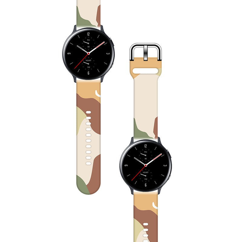 Strap Moro for Samsung Galaxy Watch 45 / 46 / 47 mm silicone bracelet watch band - pattern 16 — Hurtel