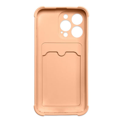 Card Armor Case Pouch Cover for iPhone 13 Mini Card Wallet Silicone Air Bag Armor Pink — Hurtel