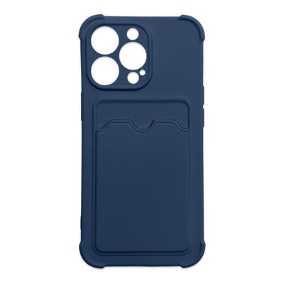 Card Armor Case Pouch Cover for Xiaomi Redmi 10X 4G / Xiaomi Redmi Note 9 Card Wallet Silicone Armor Cover Air Bag Navy — Hur