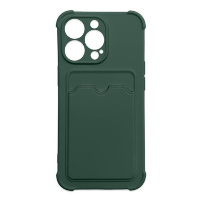 Card Armor Case Pouch Cover for Xiaomi Redmi 10X 4G / Xiaomi Redmi Note 9 Card Wallet Silicone Armor Cover Air Bag Green — Hu