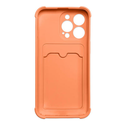 Card Armor Case Pouch Cover For Samsung Galaxy A22 4G Card Wallet Silicone Armor Cover Air Bag Orange — Hurtel